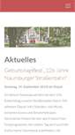 Mobile Screenshot of naumburger-strassenbahn.de